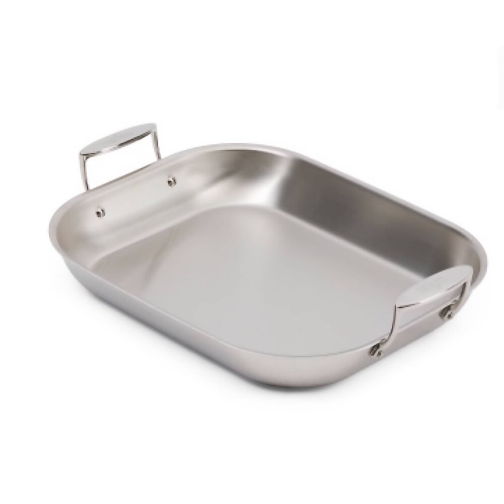 All-Clad D3 Stainless Steel  Large Flared Roaster No Rack